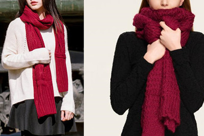 大紅色圍巾搭配指南 這些款式千萬別錯(cuò)過